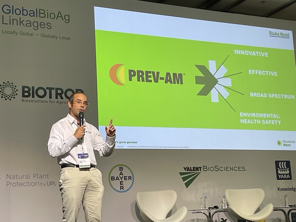 Marlon Assunção, Agronomic Research Manager during PREV-AM ® presentation.