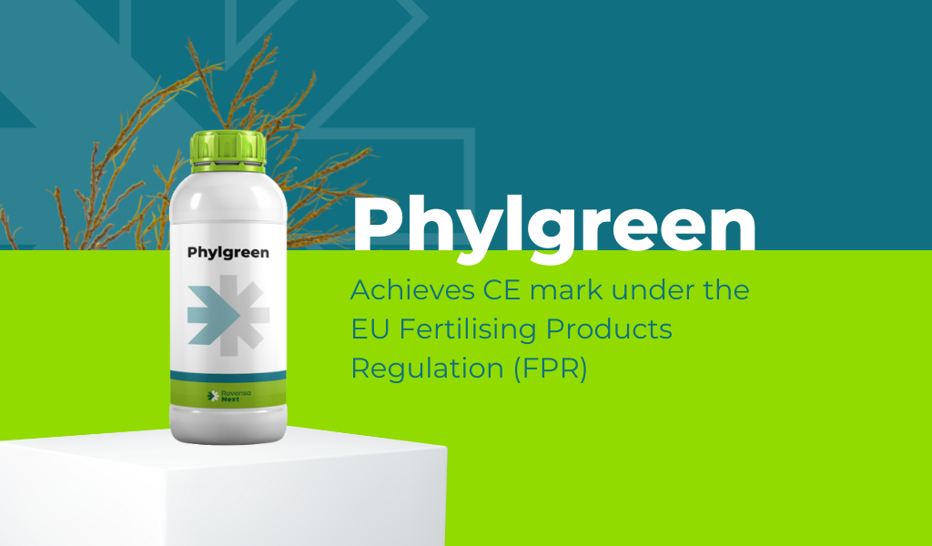 Rovensa Next’s Phylgreen achieves the CE mark under the EU Fertilising Products Regulation (FPR) as an innovative biostimulant to combat drought stress